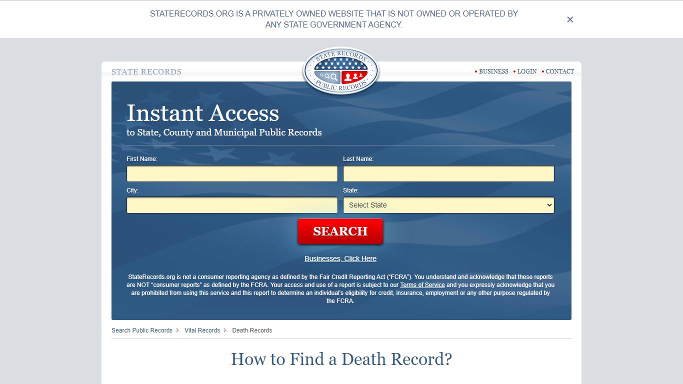 How to Find a Death Record | StateRecords.org